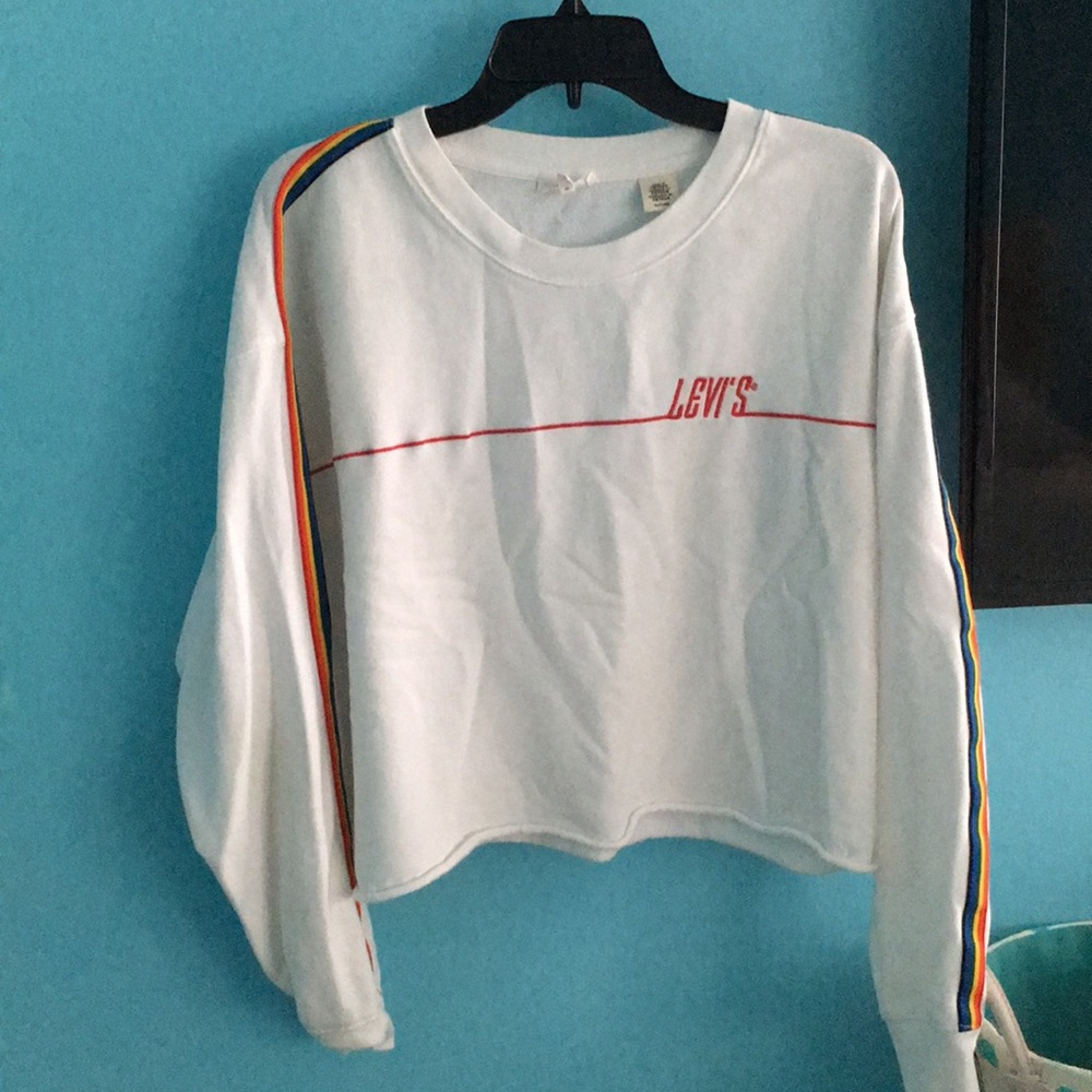 Levi’s- Rainbow cropped sweat shirt